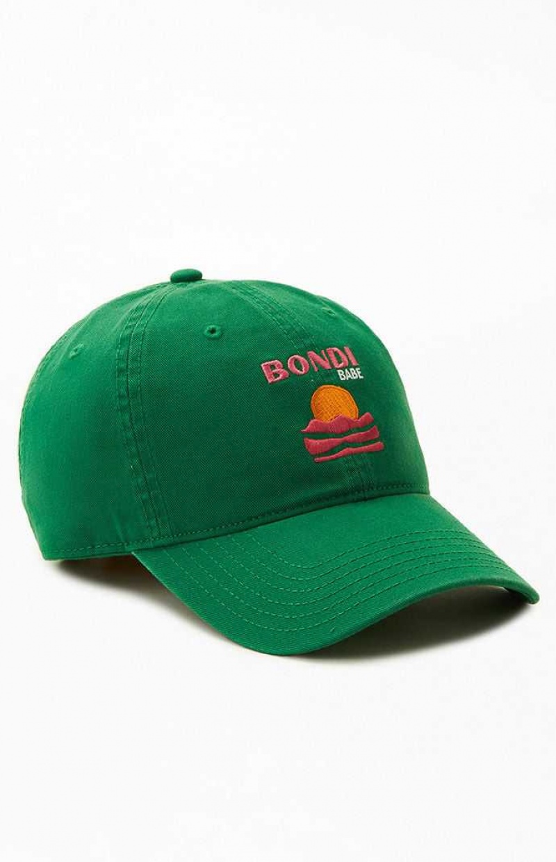 Sombrero PacSun Bondi Babe Strapback Mujer Verde | ABFON4902