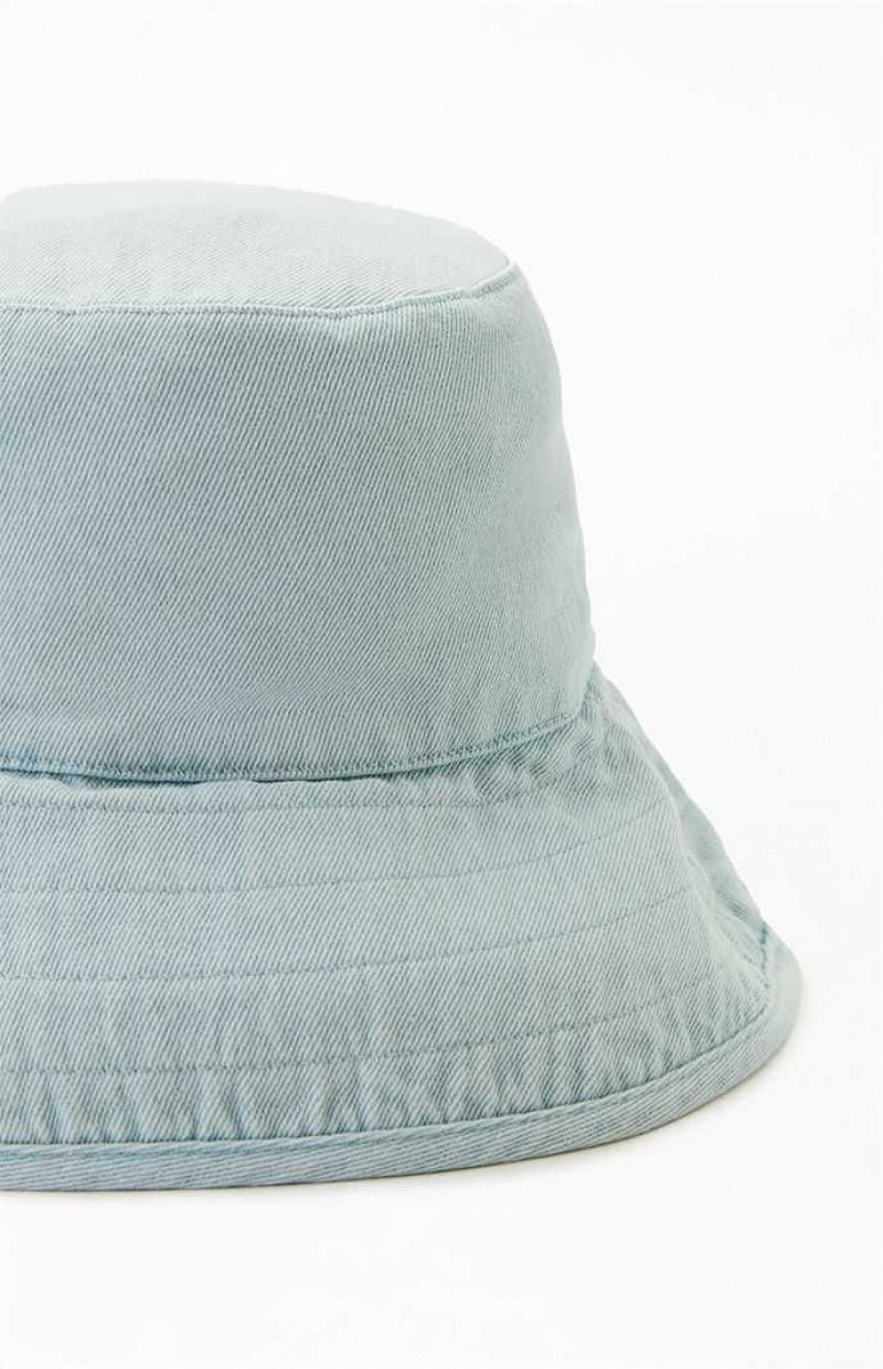 Sombrero PacSun Denim Bucket Mujer Azules | VDUPO6349