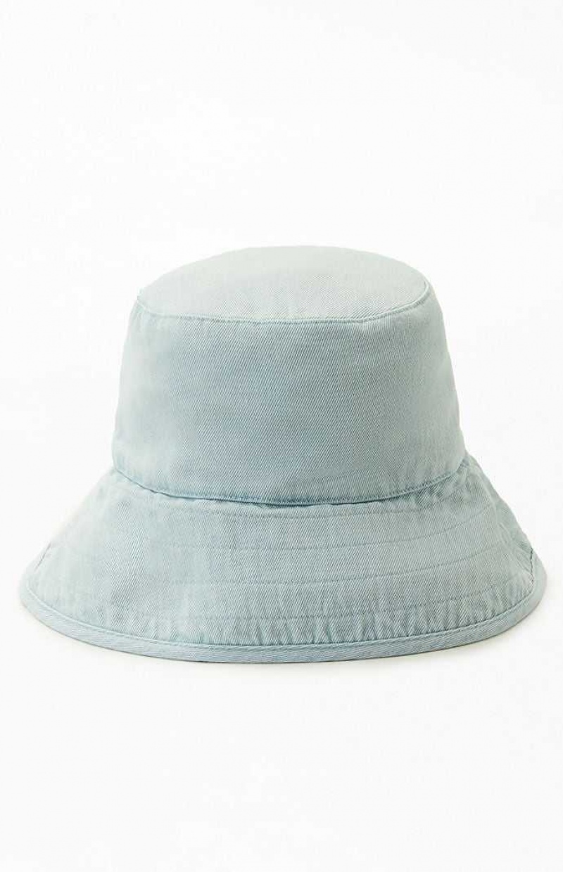 Sombrero PacSun Denim Bucket Mujer Azules | VDUPO6349