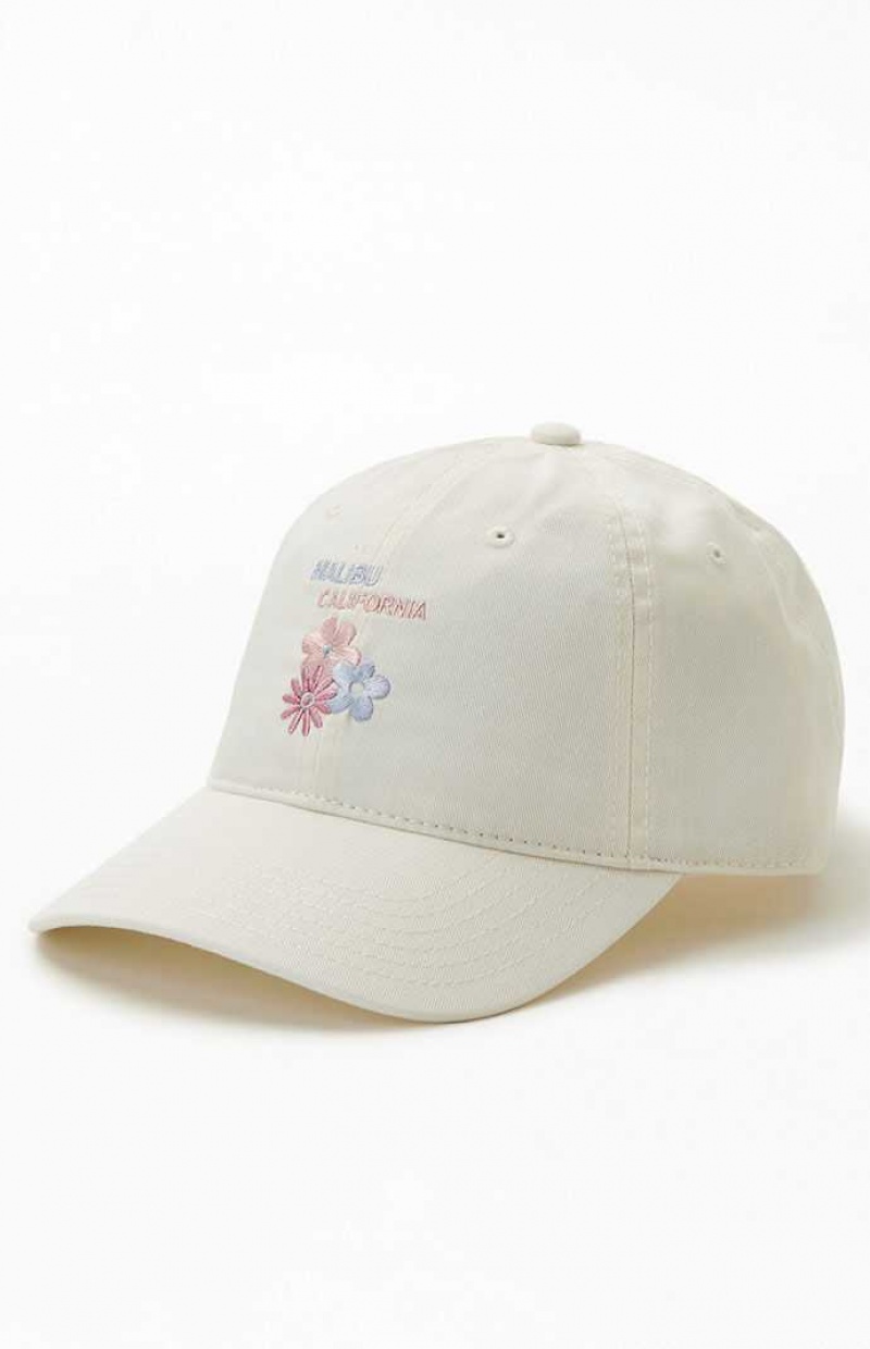 Sombrero PacSun Malibu Strapback Mujer Creme | ZIGYS1579