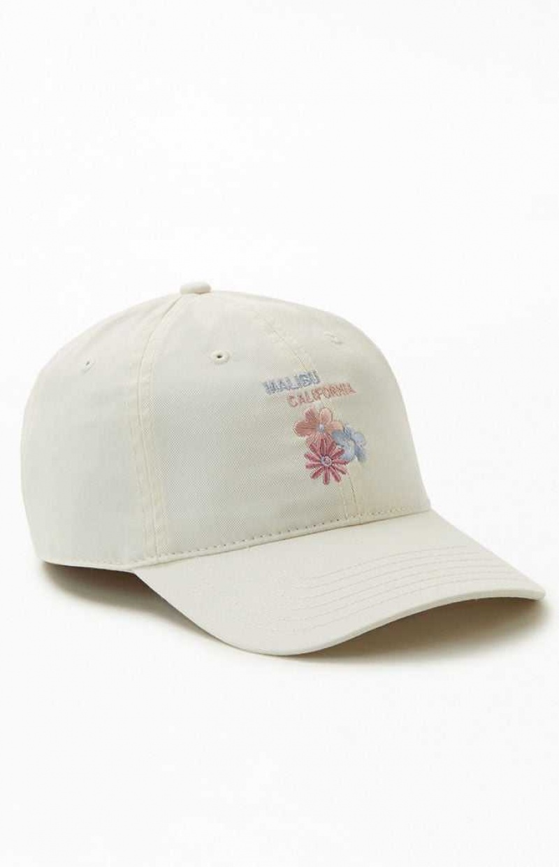 Sombrero PacSun Malibu Strapback Mujer Creme | ZIGYS1579