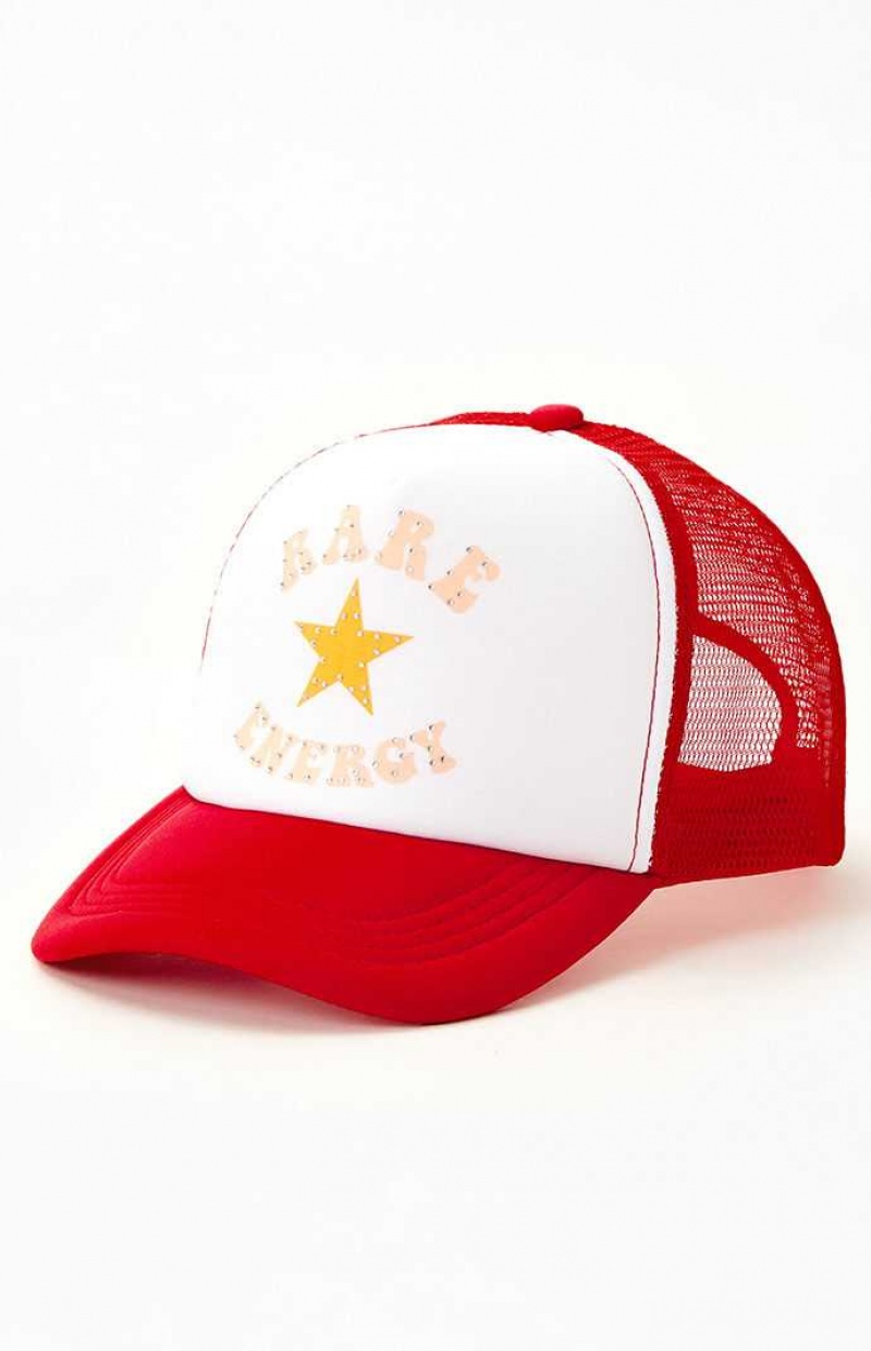 Sombrero PacSun Rare Energy Trucker Mujer Rojas | MFCJA0846