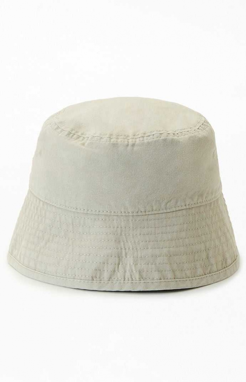 Sombrero PacSun Washed Bucket Mujer Creme | USAFC7103