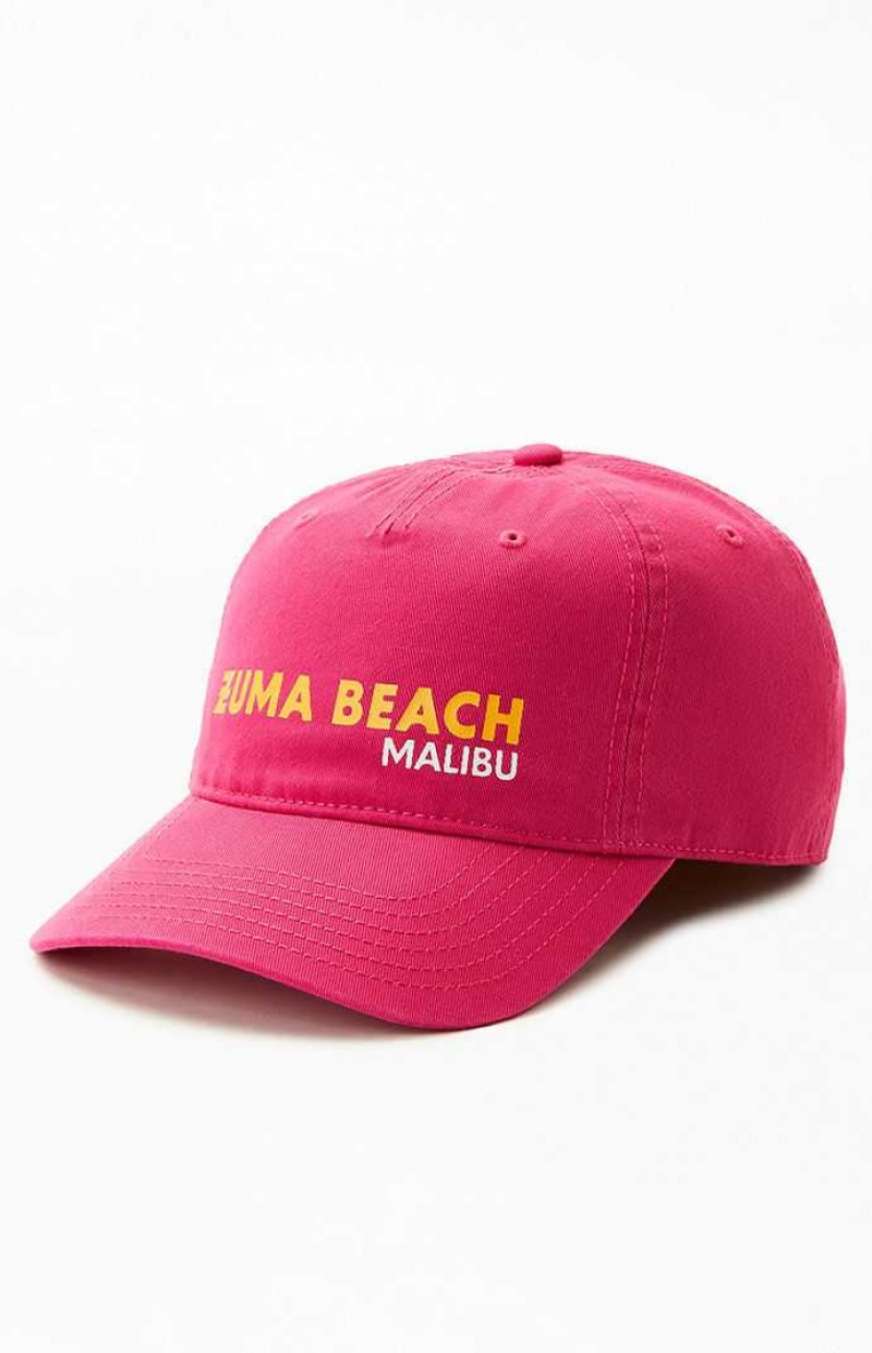 Sombrero PacSun Zuma Beach Strapback Mujer FUSHIA | UECSN7349