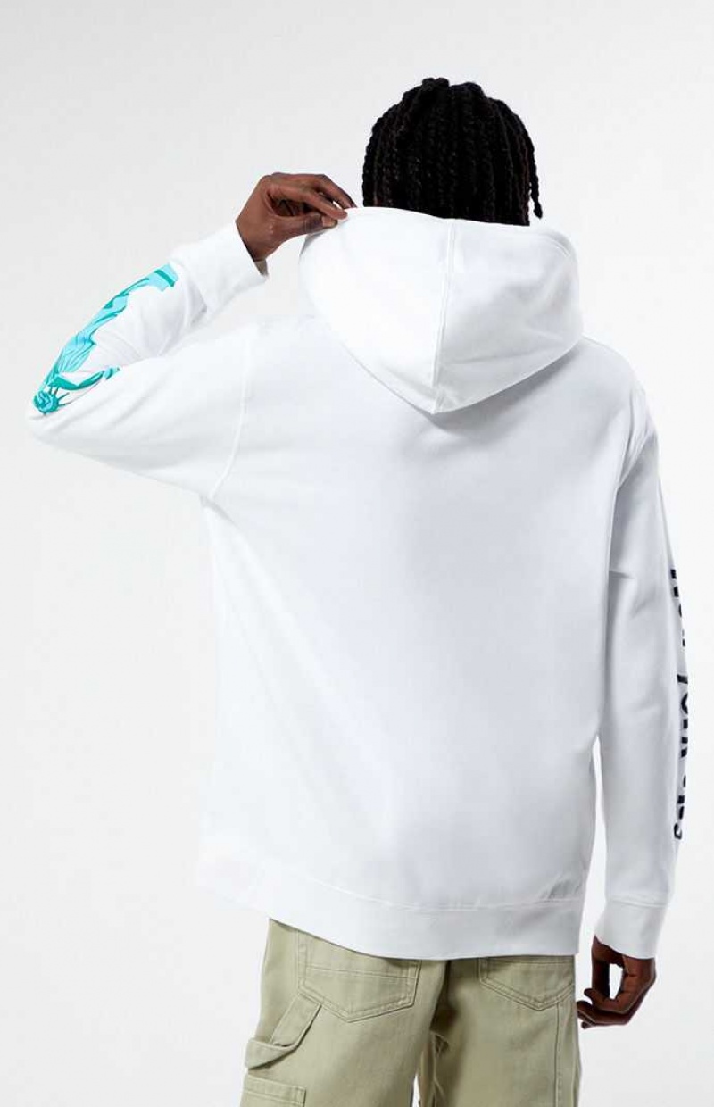 Sudadera con Capucha PacSun Big Apple Puff Hombre Blancas | KGDFM8314