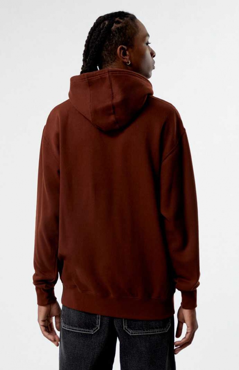 Sudadera con Capucha PacSun Delirious Hombre Marrones | ROAZU3168