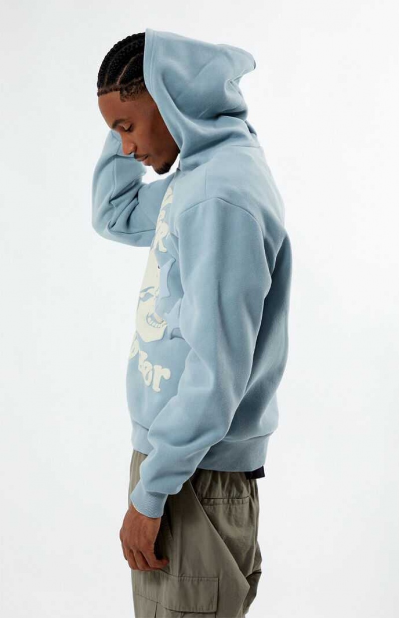 Sudadera con Capucha PacSun Forever Puff Hombre Gris Azules | JNSPF5702