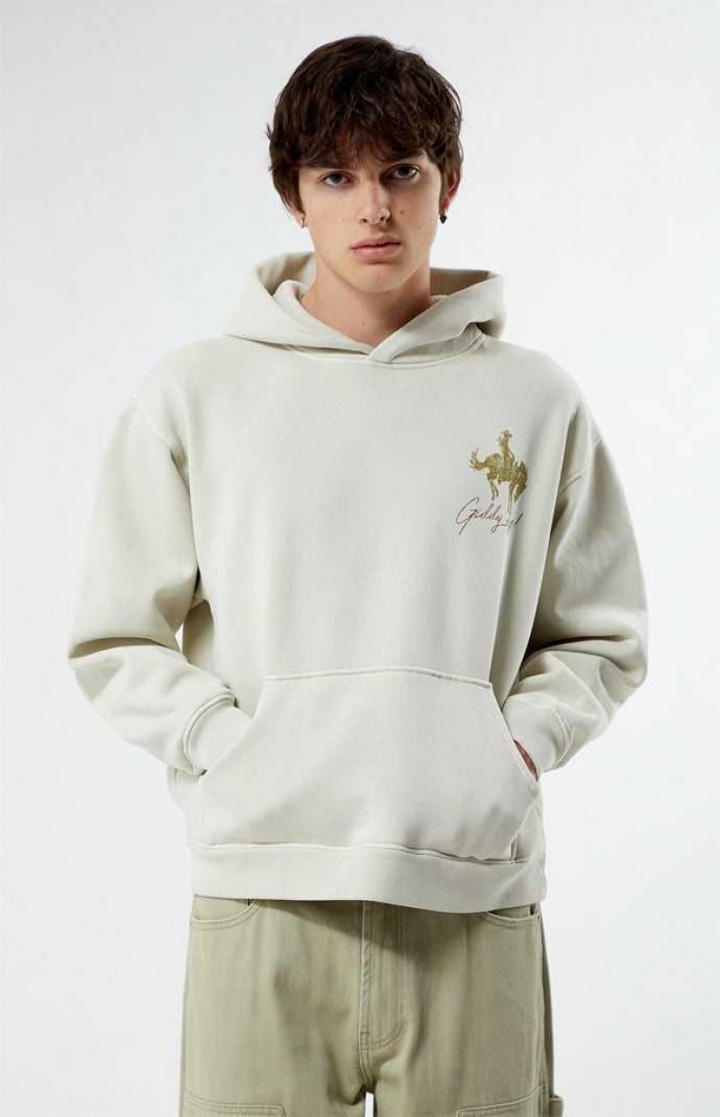 Sudadera con Capucha PacSun Giddy Up Hombre CEMENT | LAHQJ6374