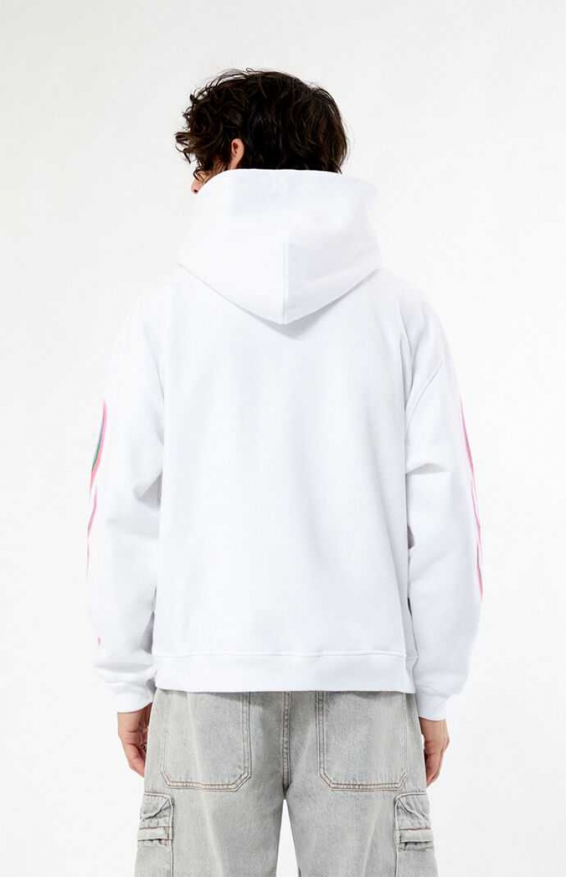 Sudadera con Capucha PacSun Hellride Carreras Hombre Blancas | VCNYG5840