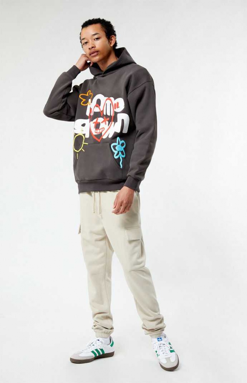 Sudadera con Capucha PacSun Home Grown Hombre Gris | YKERT1504