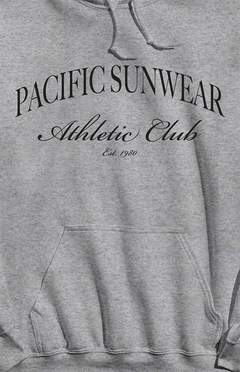 Sudadera con Capucha PacSun Pacific Sunwear Atléticos Club Hombre Gris | UMKVF5402