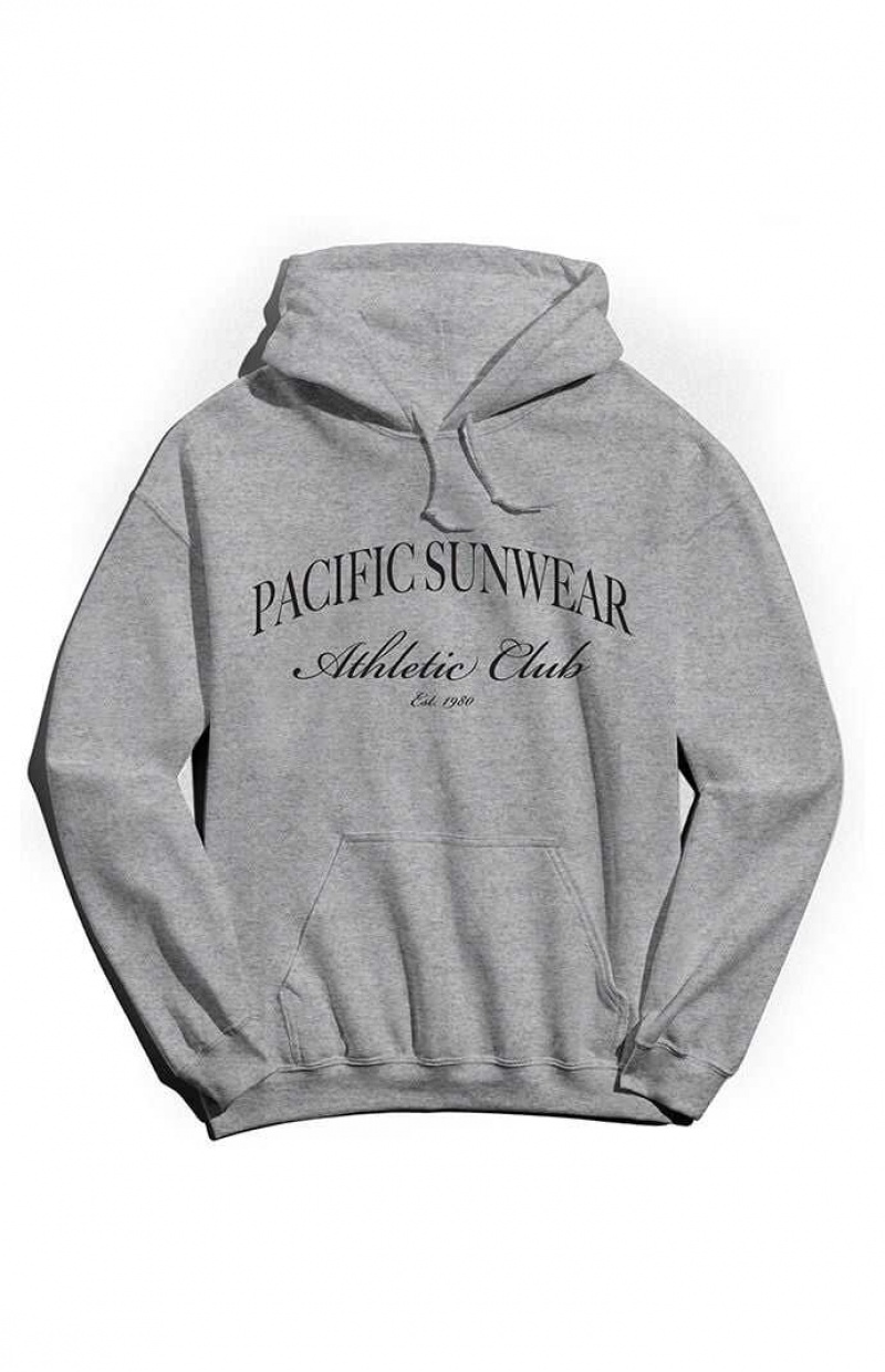 Sudadera con Capucha PacSun Pacific Sunwear Atléticos Club Hombre Gris | UMKVF5402