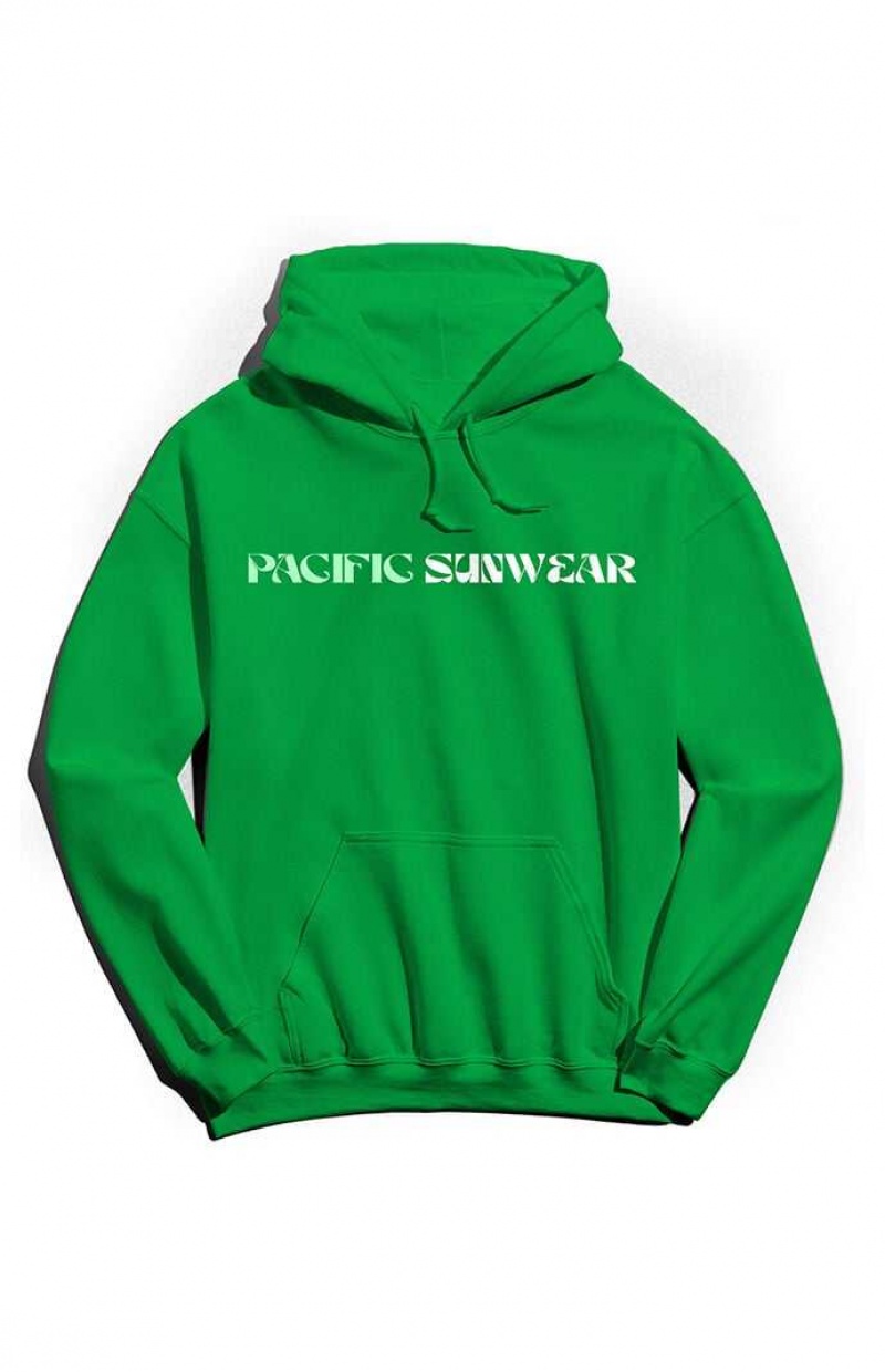 Sudadera con Capucha PacSun Pacific Sunwear Hombre Verde | NZAFG5612