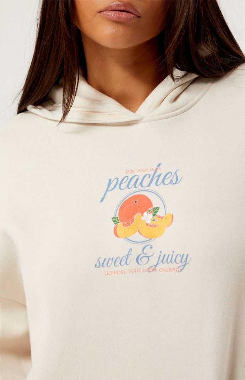 Sudadera con Capucha PacSun Peaches Mujer Marrones | SNWEG7298