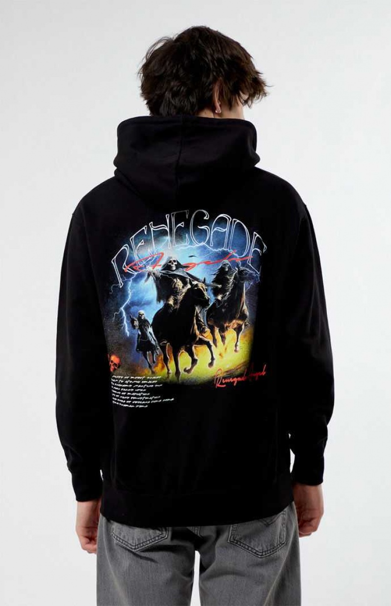 Sudadera con Capucha PacSun Renegade Hombre Negras | WSBOF5320