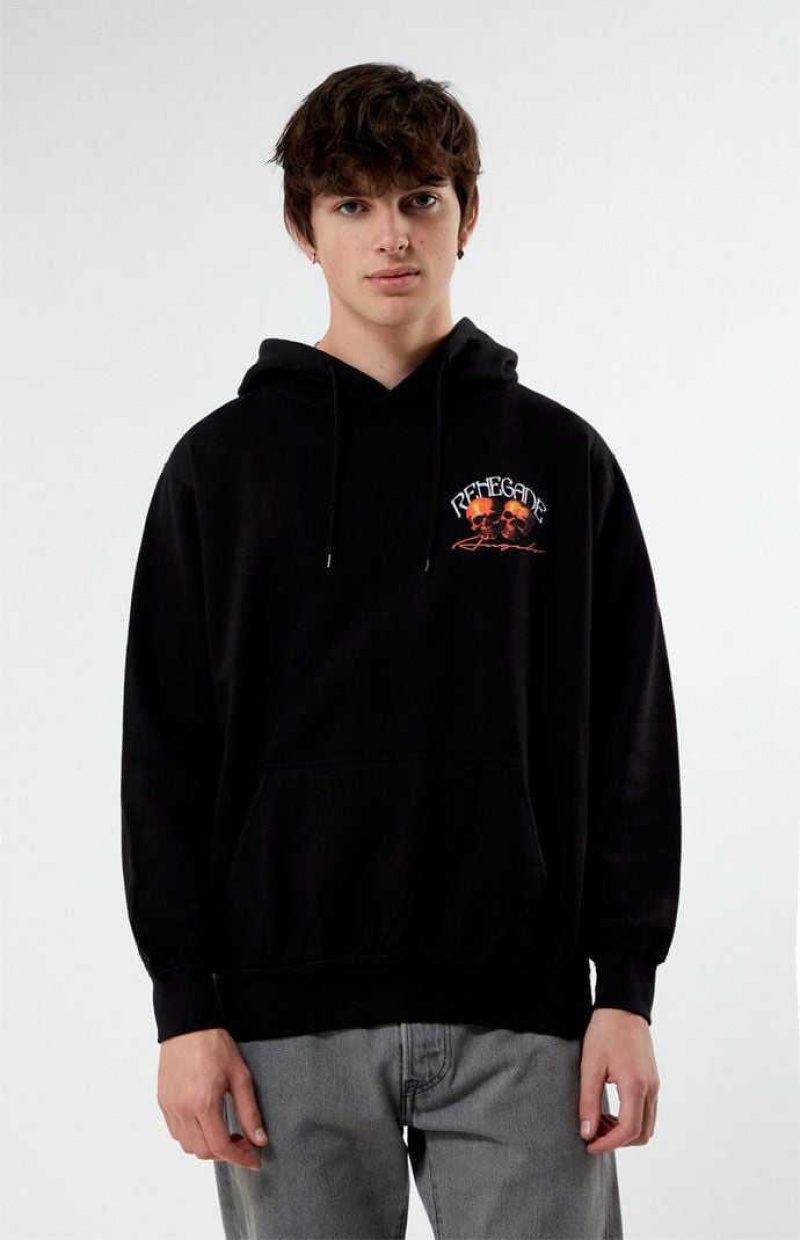 Sudadera con Capucha PacSun Renegade Hombre Negras | WSBOF5320