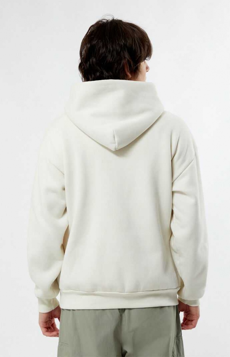 Sudadera con Capucha PacSun Send Flowers Hombre Creme | HEXDP5698