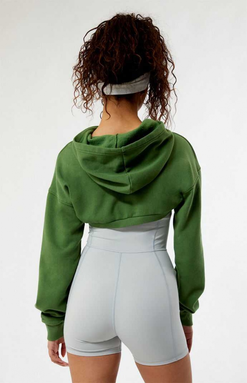 Sudadera con Capucha PacSun Shrug Mujer Verde | HBLVY4582