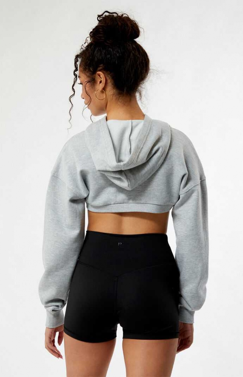 Sudadera con Capucha PacSun Shrug Mujer Gris | ONQPA3209