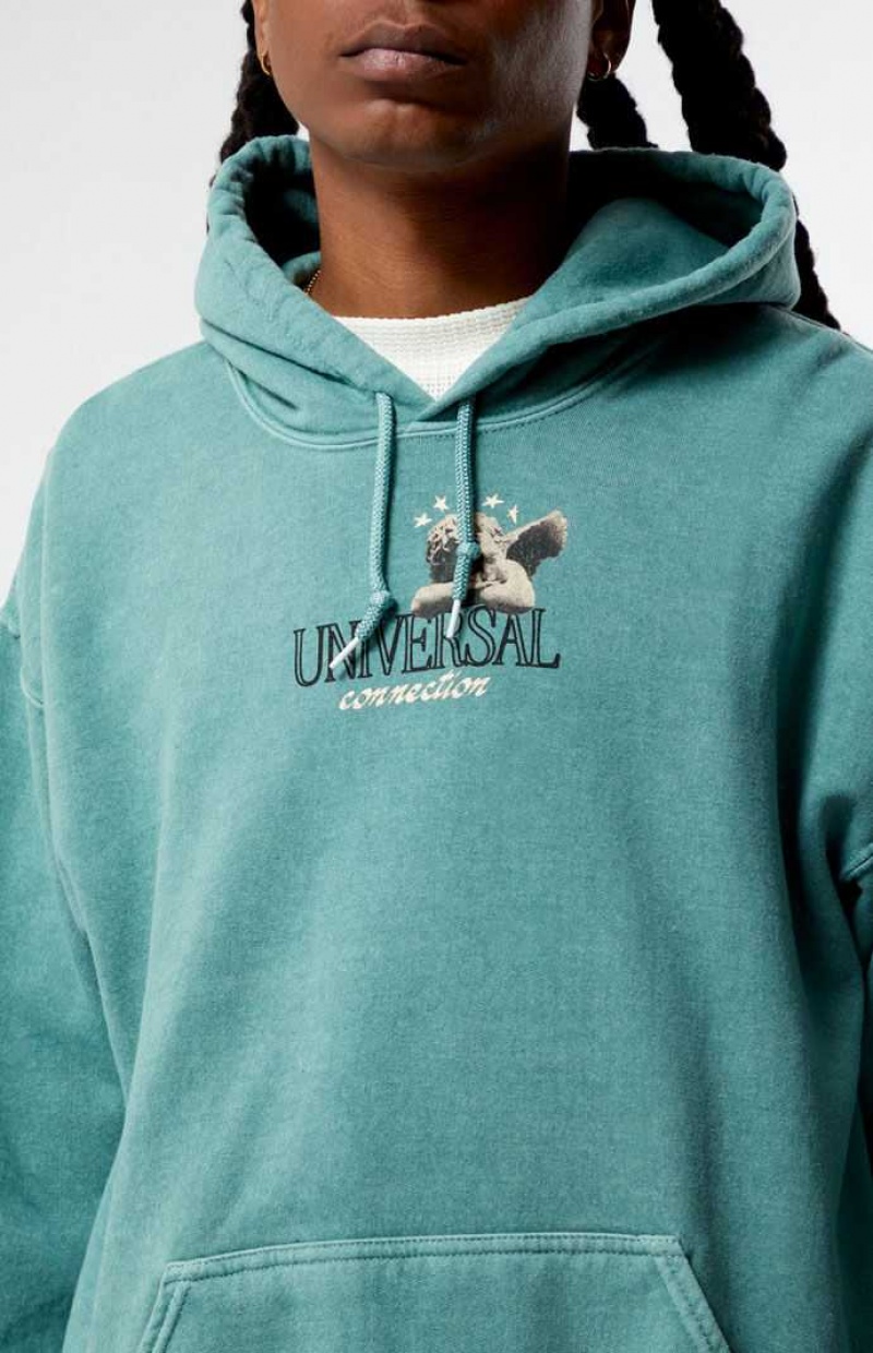 Sudadera con Capucha PacSun Universal Connection Hombre Verde | XSUNY5710