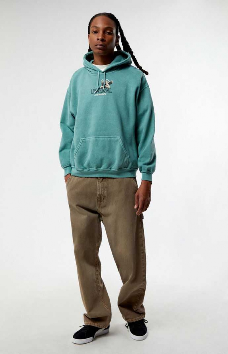 Sudadera con Capucha PacSun Universal Connection Hombre Verde | XSUNY5710