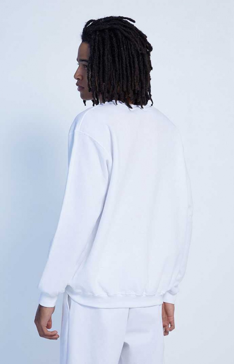 Sudaderas PacSun Being Loved Crew Neck Hombre Blancas | OLYUV8617