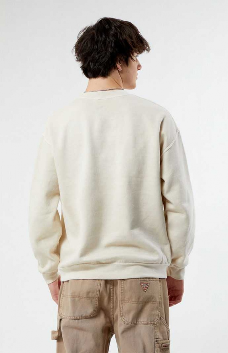 Sudaderas PacSun Find Your Balance Crew Neck Hombre Marrones | PLUFM6951