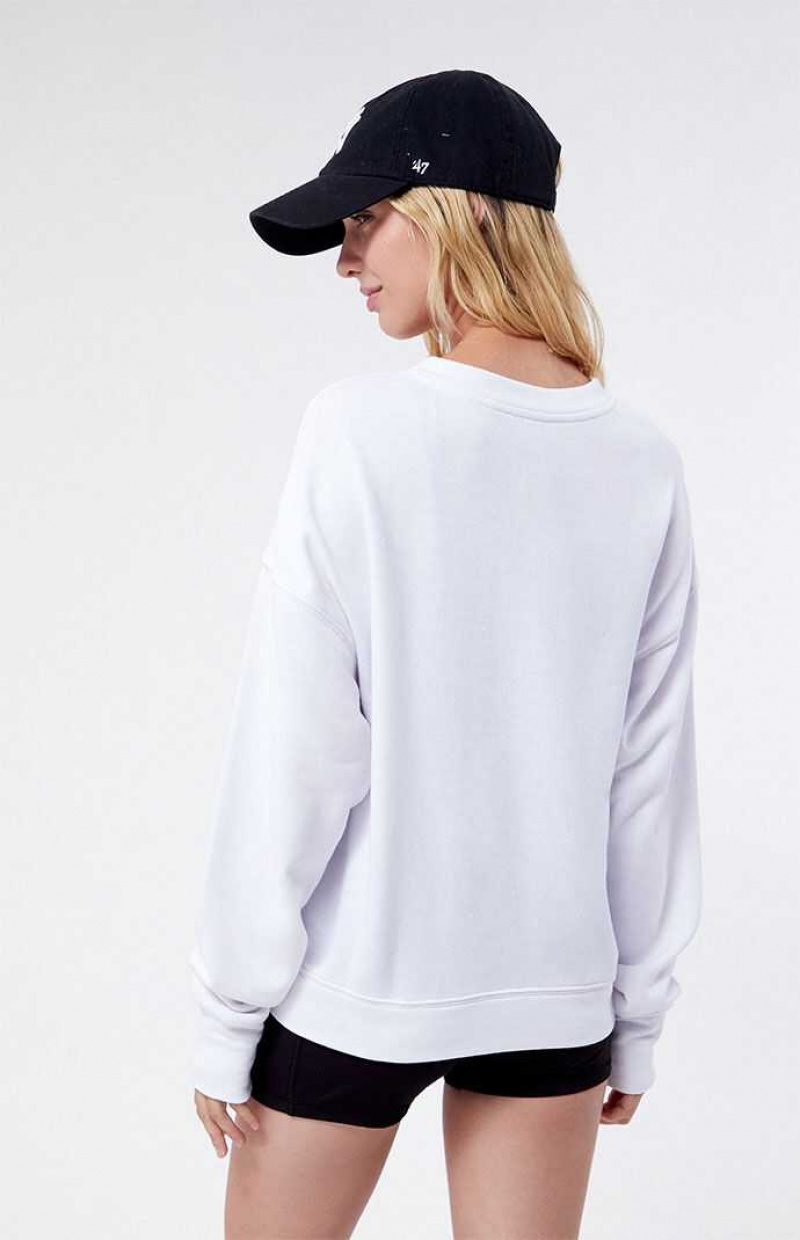 Sudaderas PacSun Fireside Easy Henley Mujer Blancas | OAMIP2053