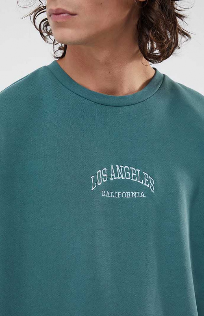 Sudaderas PacSun LA Embroidery Crew Neck Hombre JASPER | QLISX2548