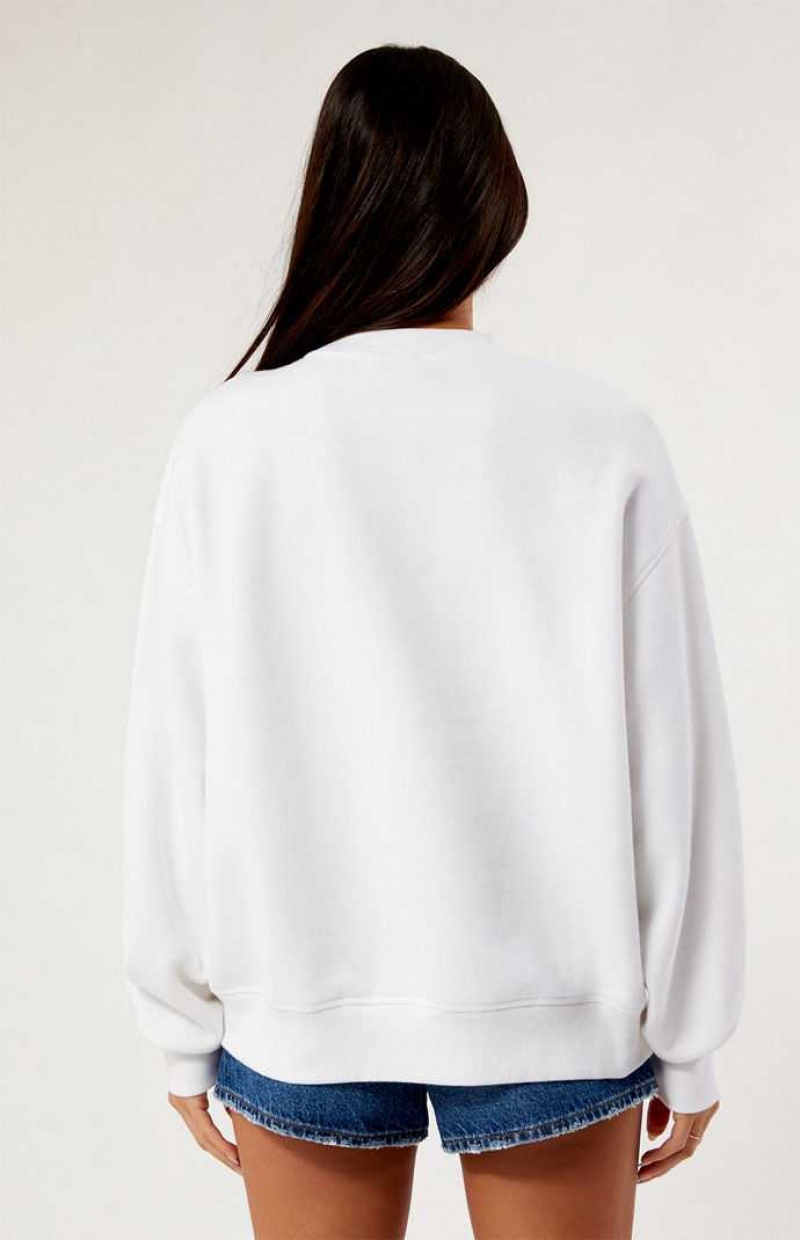 Sudaderas PacSun Mon Cheri Crew Neck Mujer Blancas | NWVMJ8170