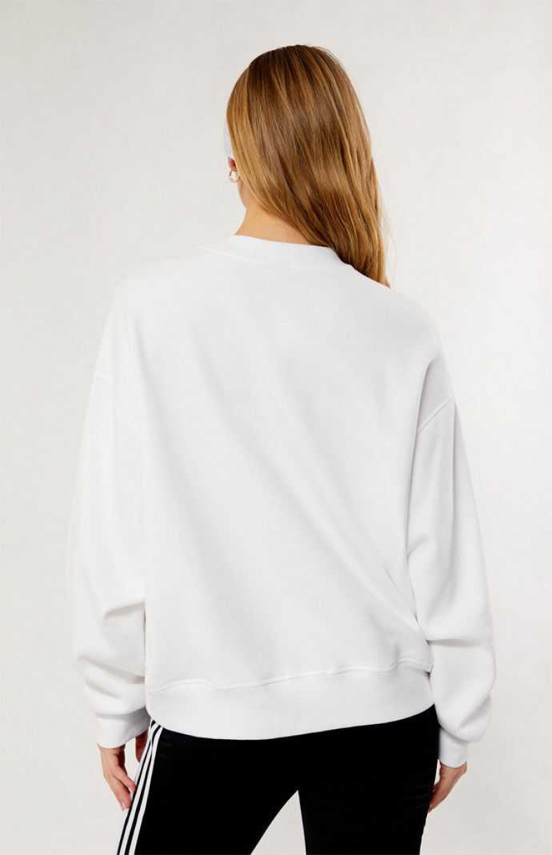 Sudaderas PacSun Pacific Sunwear Curated Crew Neck Mujer Blancas | VAFER8137