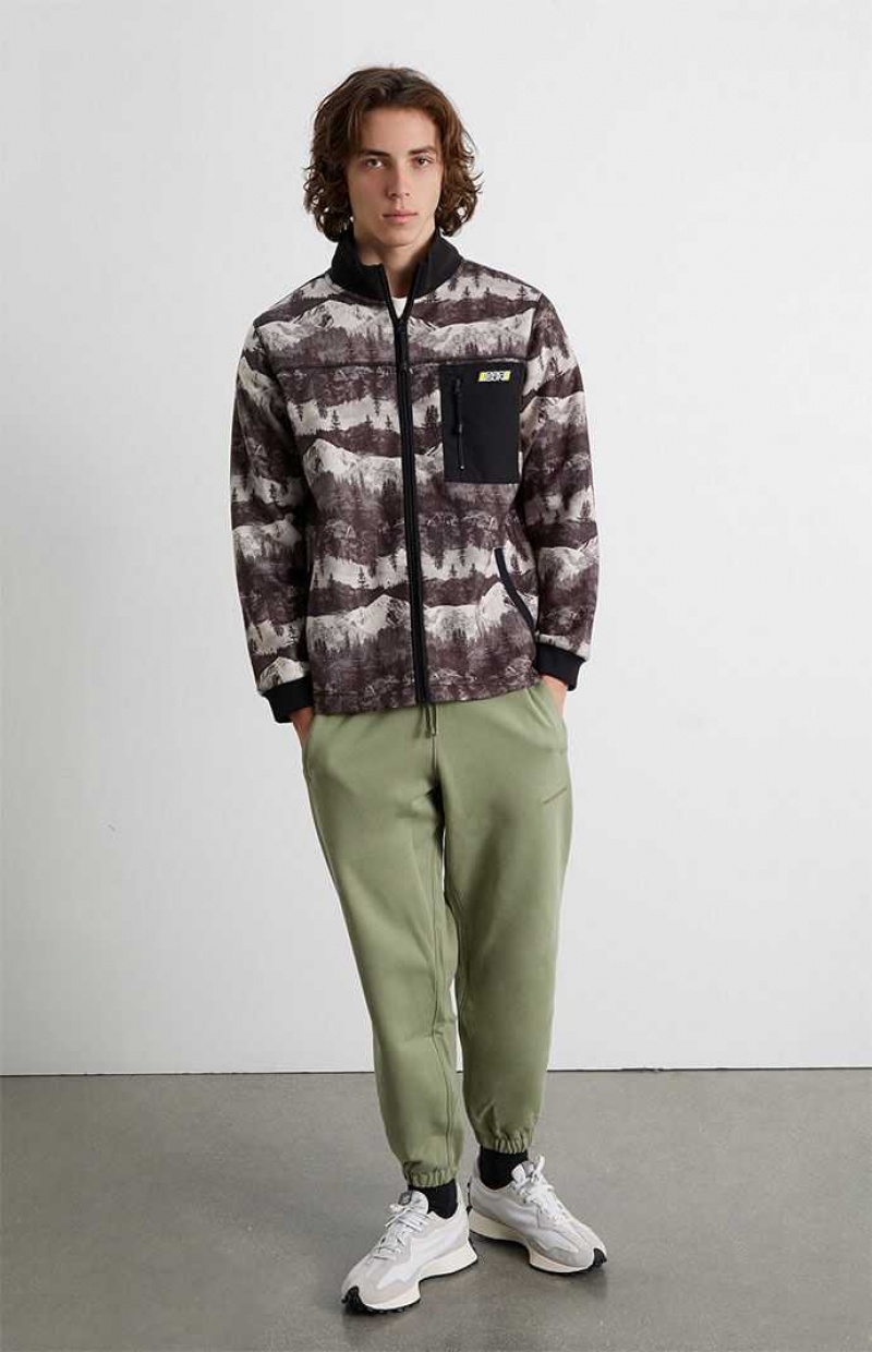 Sudaderas PacSun Scenic Polar Full Zip Hombre Multicolor | JSHCR8432