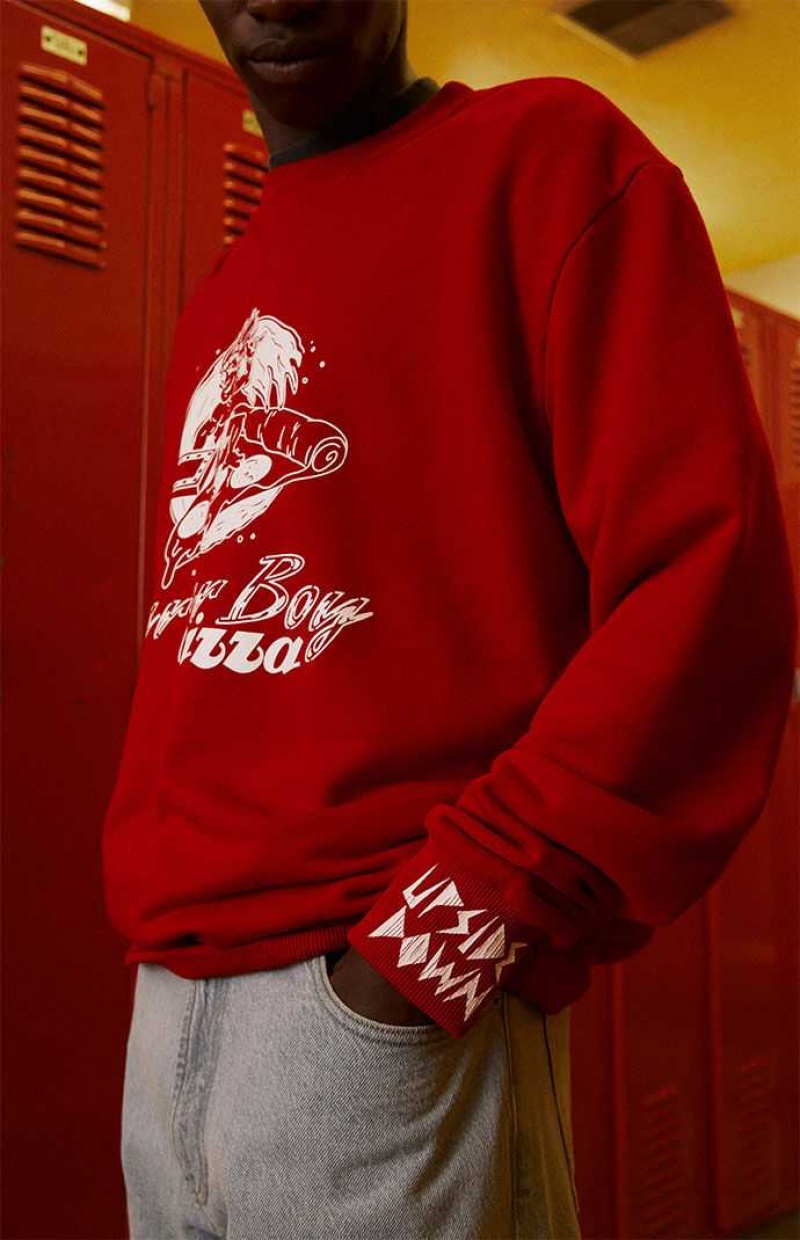 Sudaderas PacSun Stranger Things x Surfer Boy Crew Neck Hombre | KZMJH0158