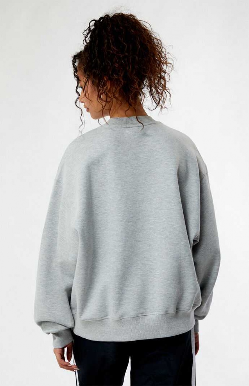 Sudaderas PacSun Volleyball Crew Neck Mujer Gris | HQEVF1329