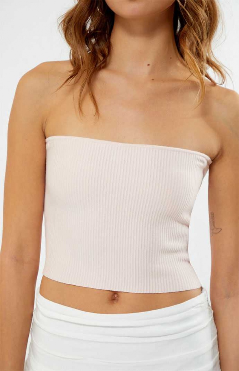 Suéteres PacSun Basic Tube Mujer Rosas Claro | XFMJL1389