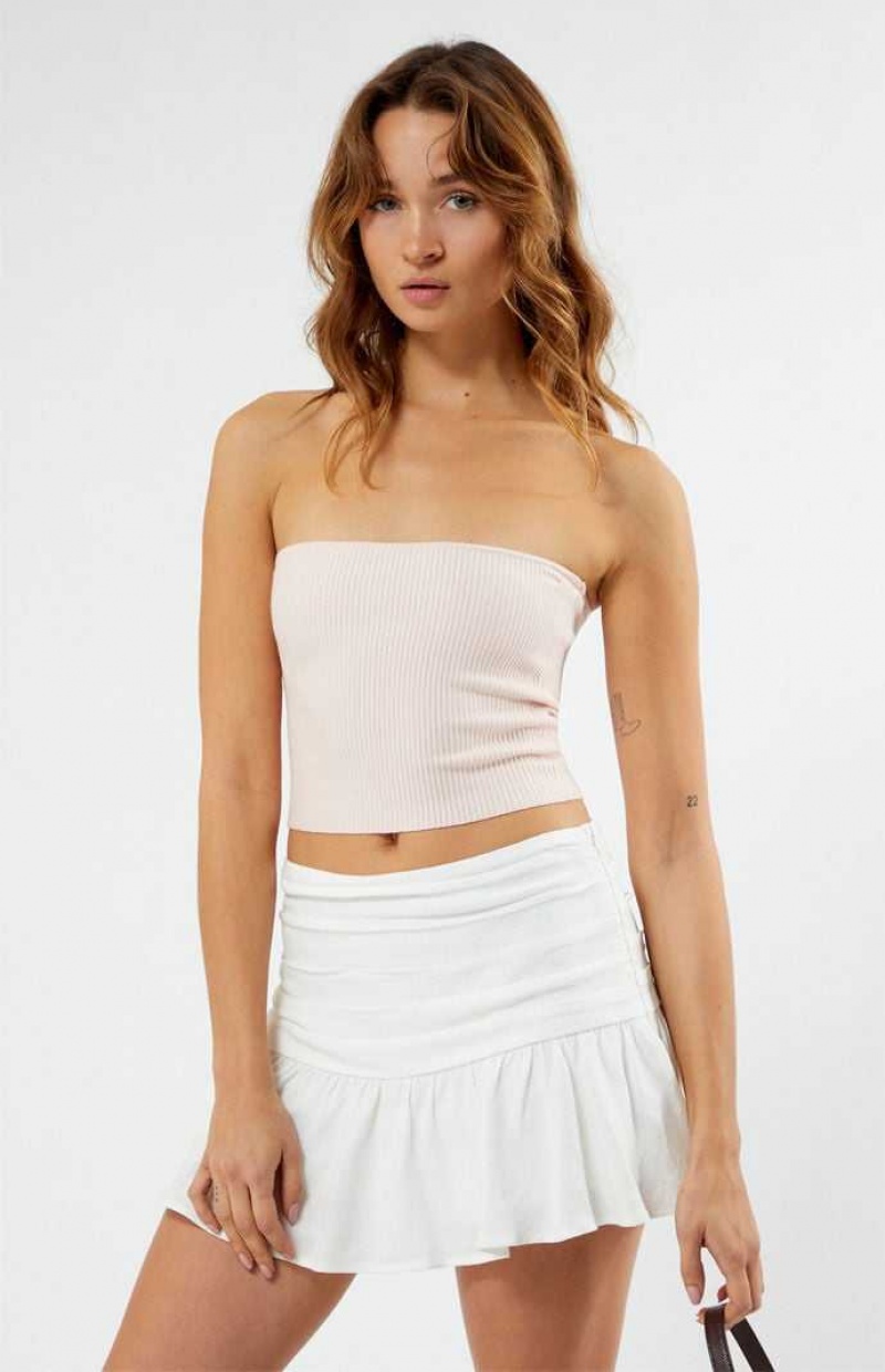 Suéteres PacSun Basic Tube Mujer Rosas Claro | XFMJL1389