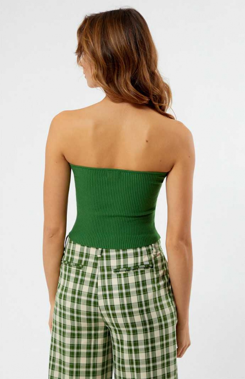 Suéteres PacSun Basic Tube Mujer Verde | UHZOS7548