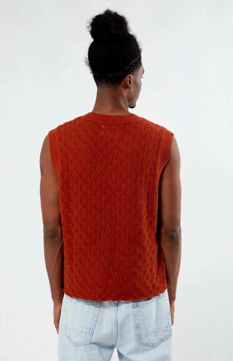 Suéteres PacSun Burnt Orange Hombre Naranjas | RXTEQ3108