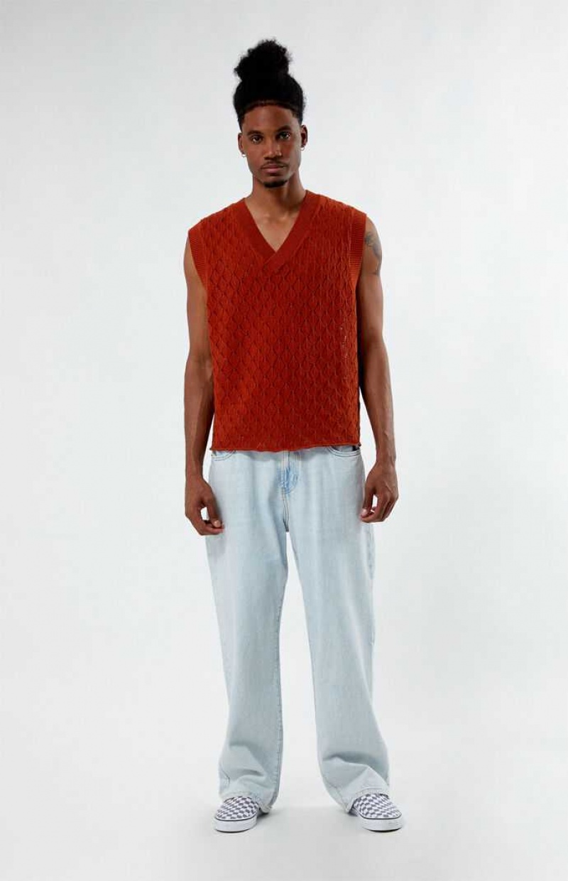 Suéteres PacSun Burnt Orange Hombre Naranjas | RXTEQ3108