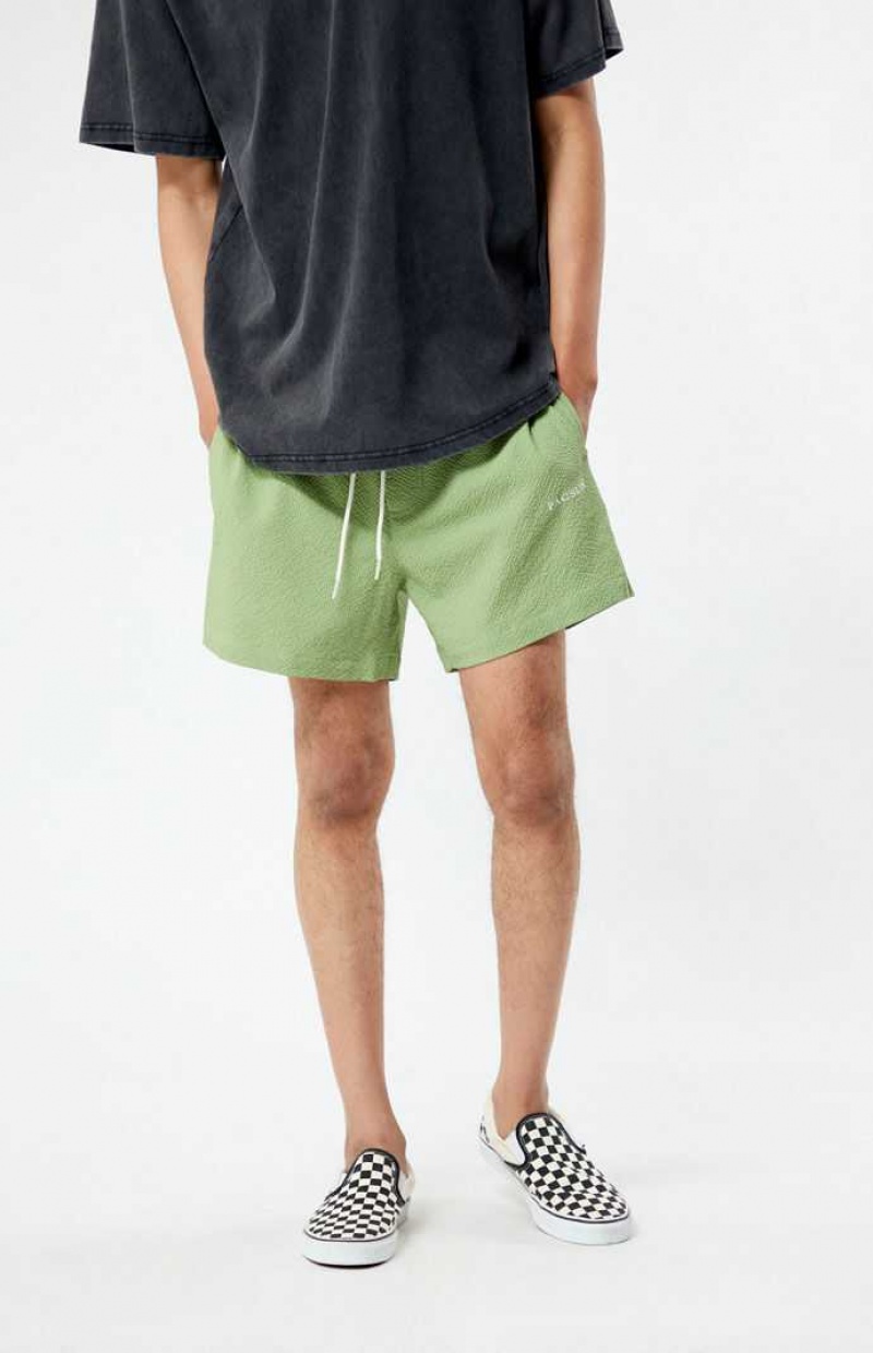 Suéteres PacSun Green Sail Seersucker 4.5