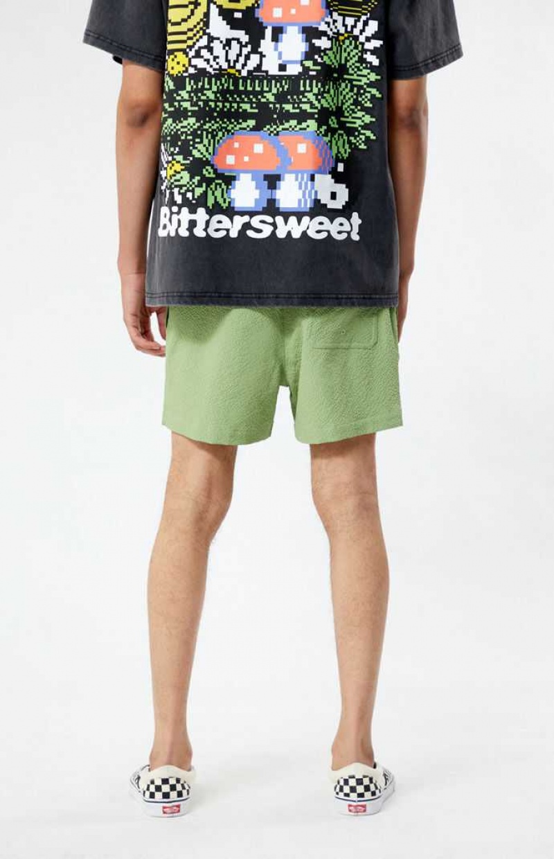 Suéteres PacSun Green Sail Seersucker 4.5