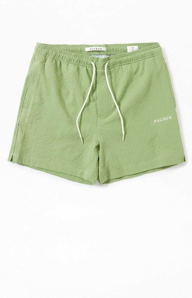 Suéteres PacSun Green Sail Seersucker 4.5\