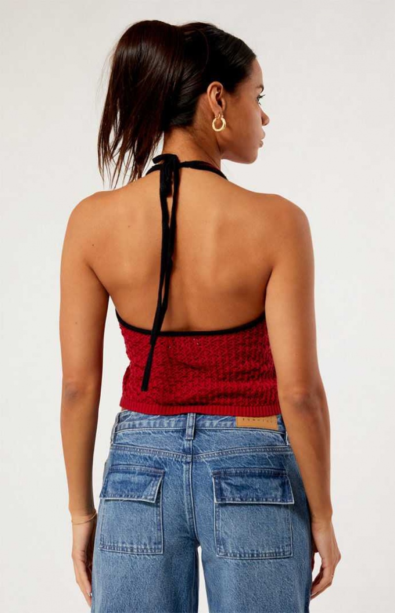 Suéteres PacSun Payton Mujer Rojas | YDUEA2907