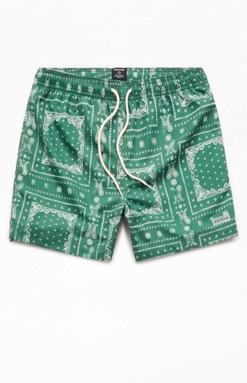 Suéteres PacSun Recycled Bandana Block Green 4.5\