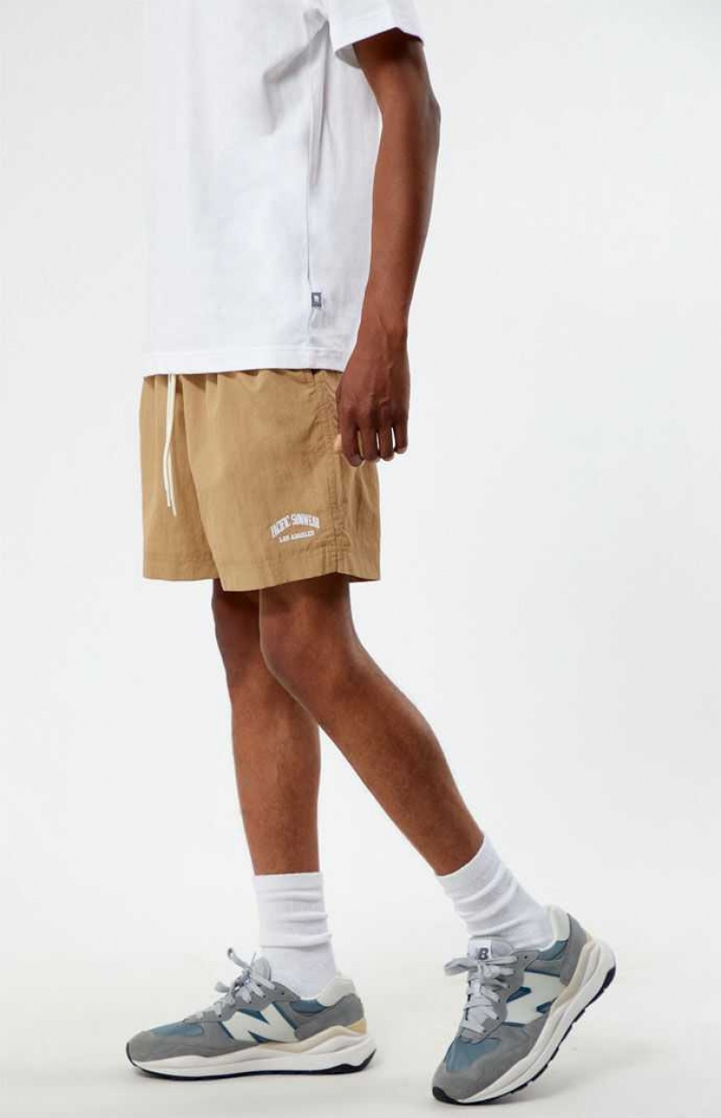 Suéteres PacSun Tan Nylon Collegiate 6.5