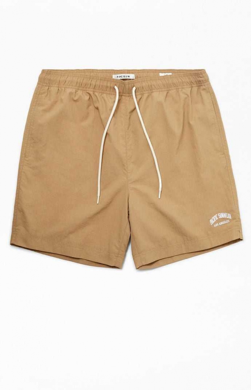 Suéteres PacSun Tan Nylon Collegiate 6.5\