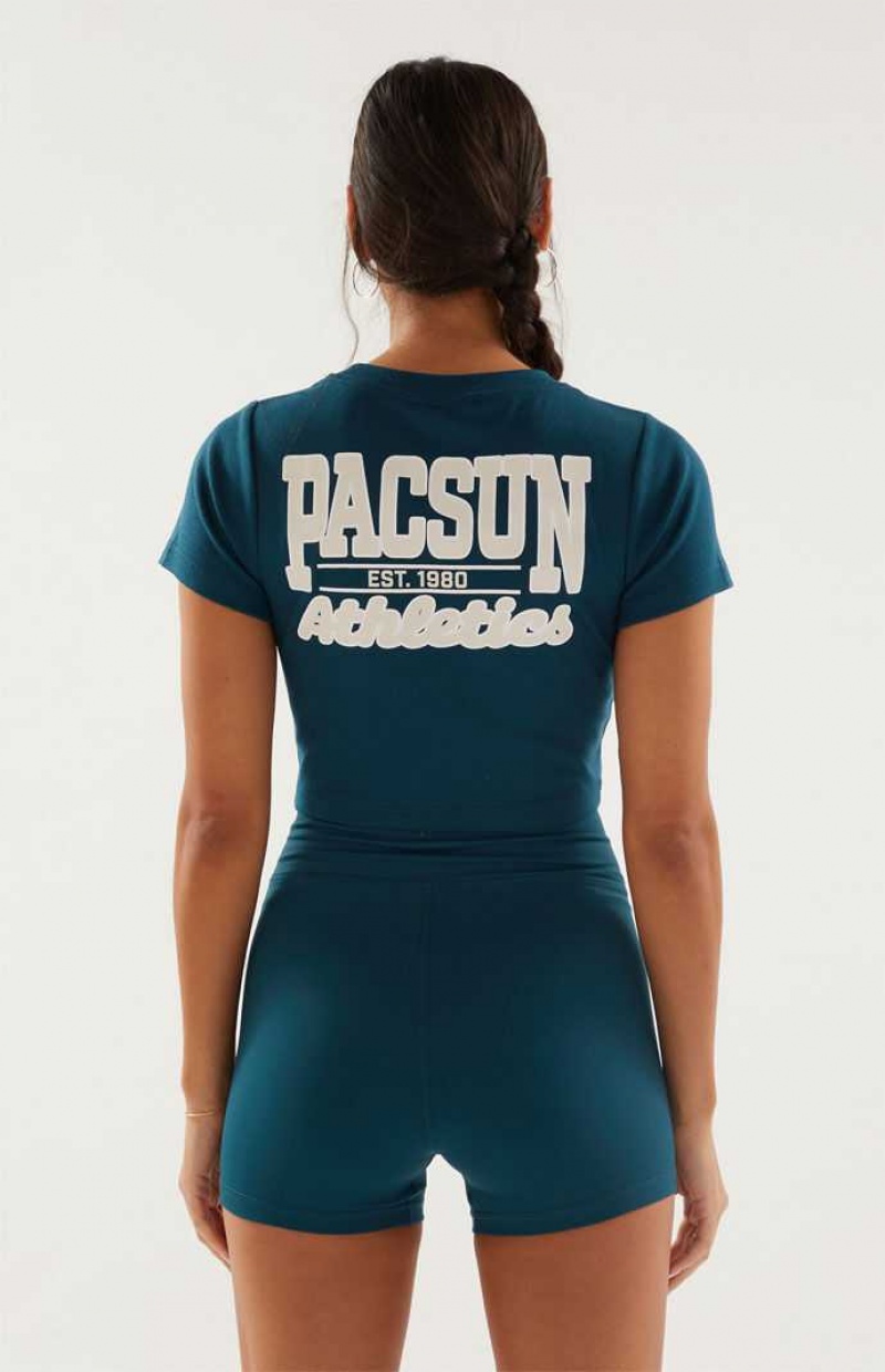 Tops PacSun Athletics Baby Mujer Azules Oscuro | AJGYH8439