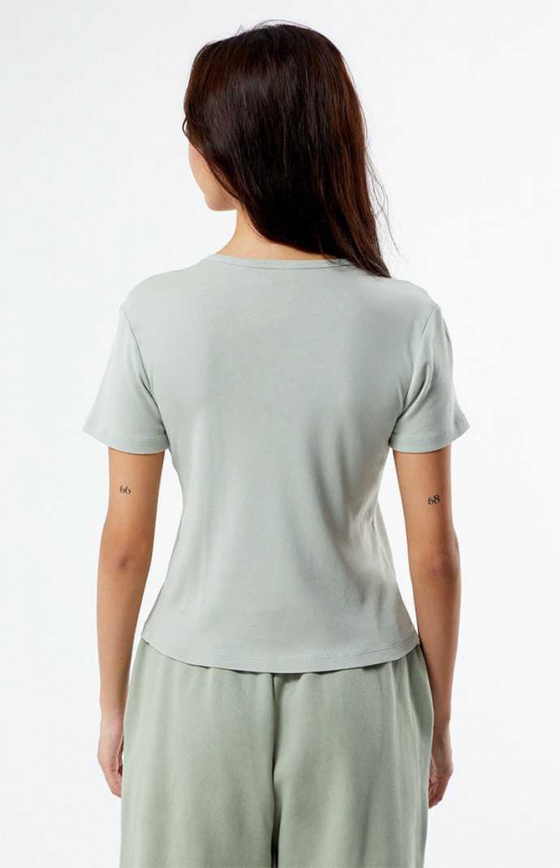 Tops PacSun Nineteen Eighty Pacific Sunwear Mujer Verde Oliva | TXMFW7865