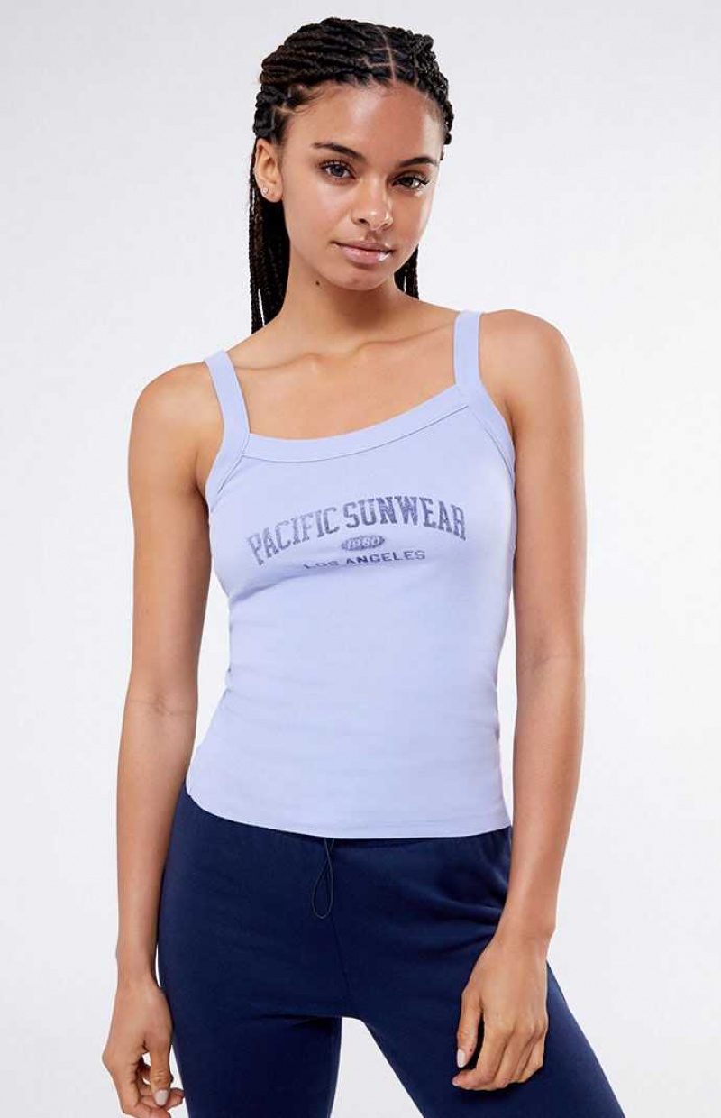 Tops PacSun Pacific Sunwear 1980 Cami Mujer Lavanda | BTPNK1847