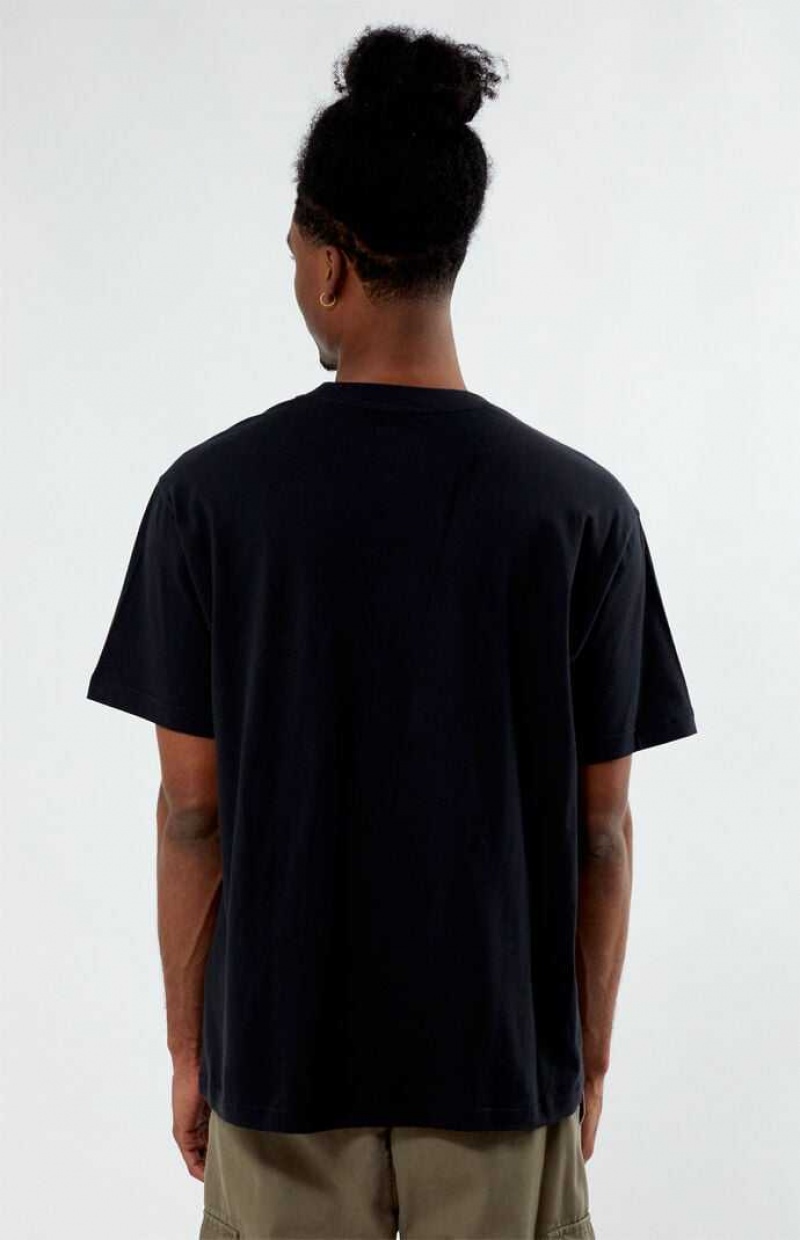 T-shirt PacSun Black Mills Hombre Negras | XHRNJ7802